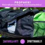 sporttirakki propakki koiraurheilulaukku treenikassi