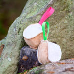 Nahkis pallopaketti koiralle pinkki-vihrea