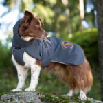 SporttiPalttoo 55 cm harmaa-oranssi kotimainen koiran takki